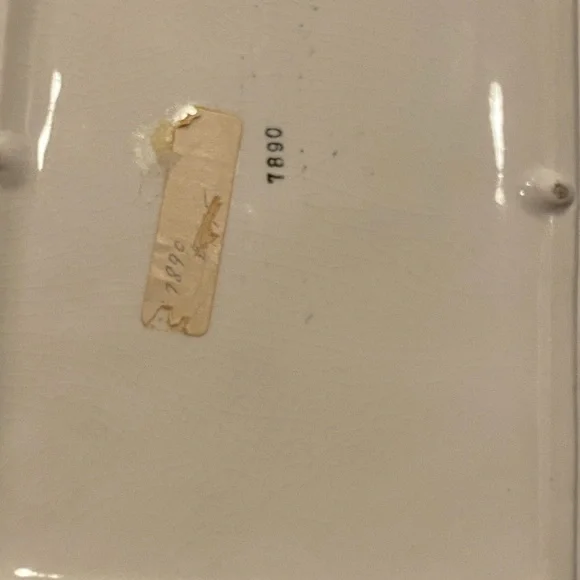 Large white ceramic box